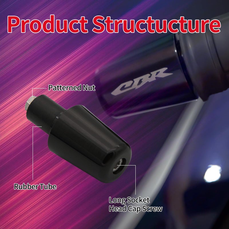 PROCNC Handle Bar Ends Grips Plug CBR600F4 (F4i) 99-06 CBR600RR 03-14 CBR1000RR 04-14 CBR 1000 RR 2004-2008 Honda CBR 600RR 2003-2013 Honda CBR 600 F1/F2/F3/F4/F4I 1987-2006 - Image 3